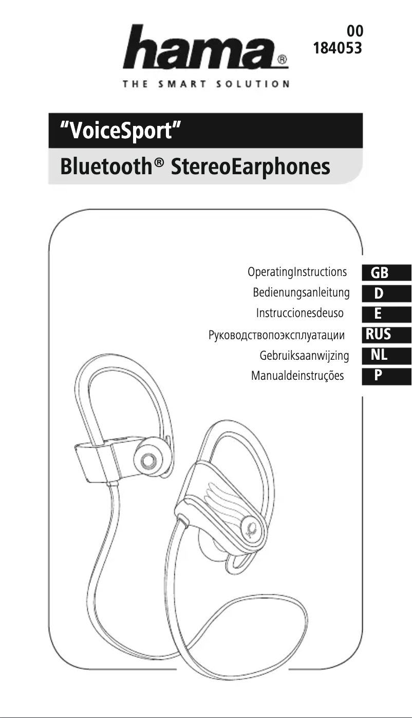 Image de la première page du manuel de l'appareil Voice Sport 184053