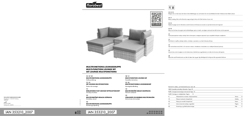 Page 1 de la notice Manuel utilisateur Florabest IAN 353210