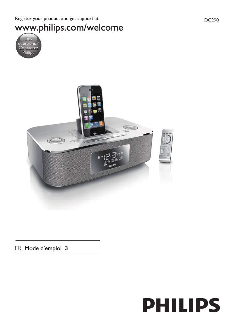 Page n°1 - Manuel utilisateur Philips DC290