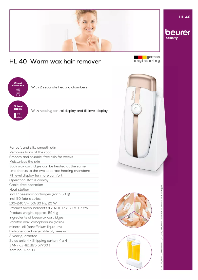 Image de la première page du manuel de l'appareil HL 40