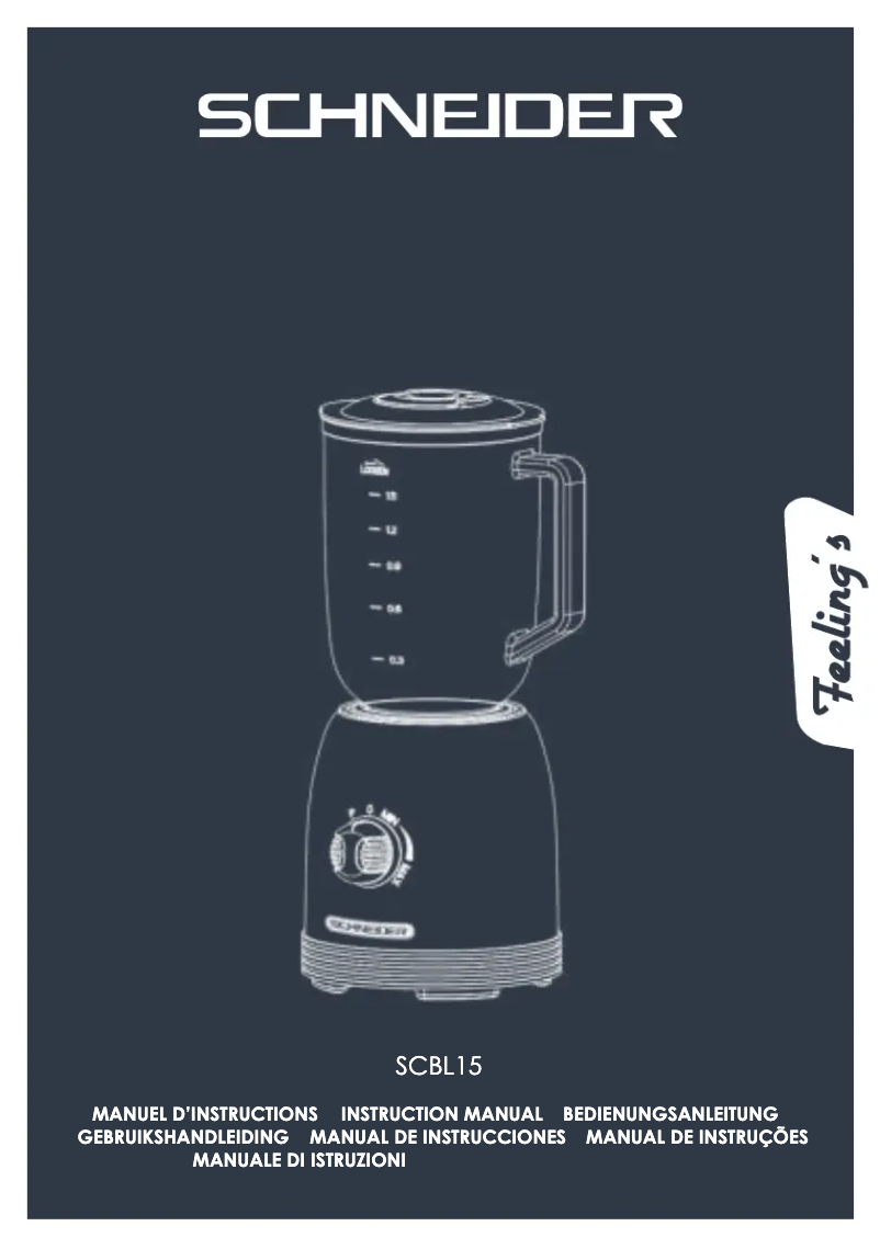Image de la première page du manuel de l'appareil SCBL15