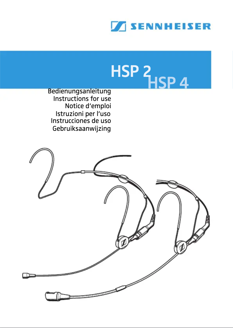 Página 1 del manual Manual de usuario Sennheiser HSP 4-5-M