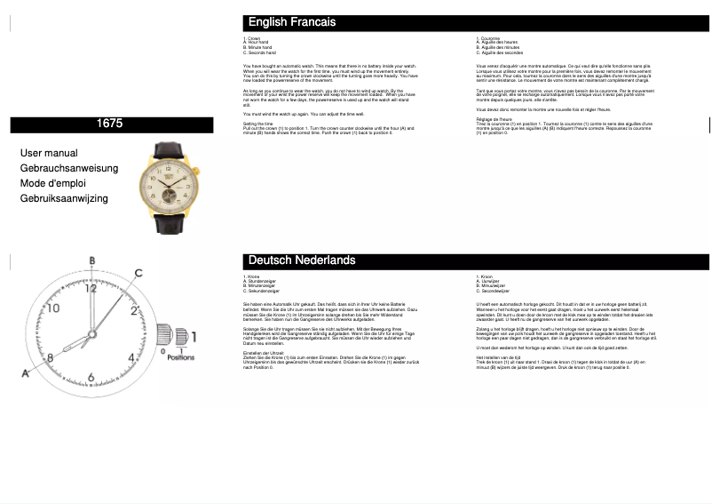Page 1 de la notice Manuel utilisateur Davis 1675