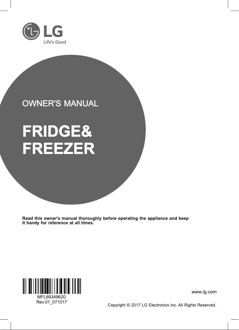 Image de la première page du manuel de l'appareil GW-B439SLFZ