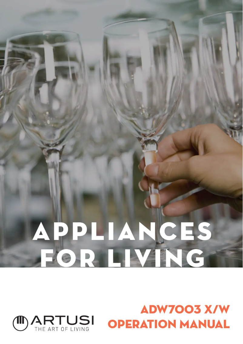 Page 1 de la notice Manuel utilisateur Artusi ADW7003W