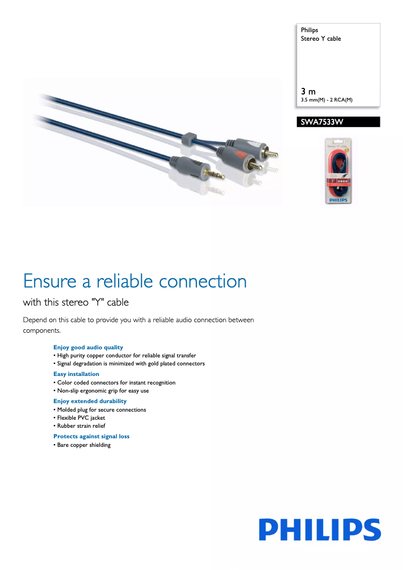 Página 1 del manual Folleto Philips SWA7533W