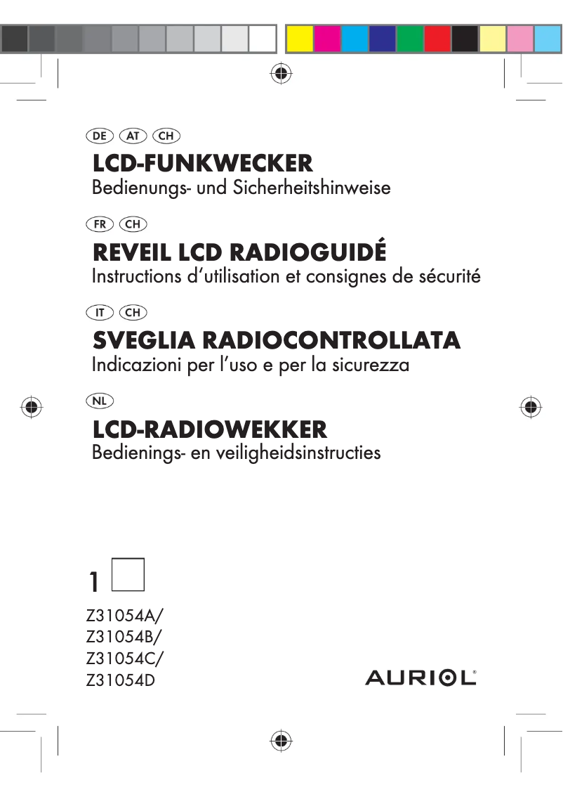 Page 1 de la notice Manuel utilisateur Auriol Z31054B