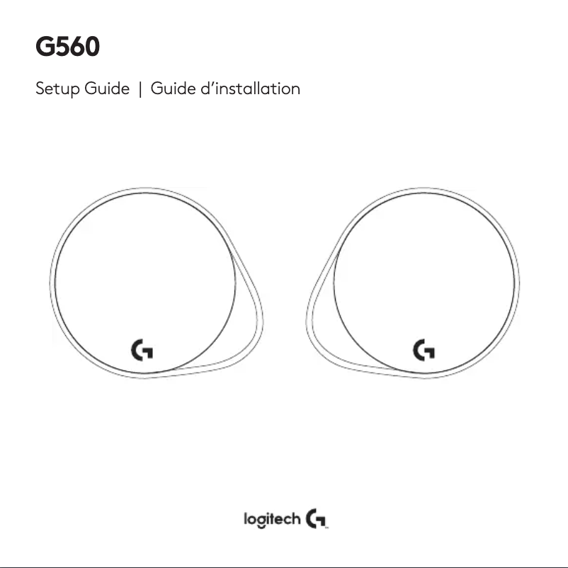 Page 1 de la notice Manuel utilisateur Logitech G560