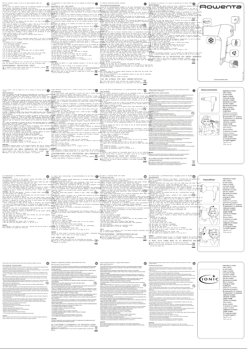 Page 1 de la notice Manuel utilisateur Rowenta CV4930 Powerline Elite