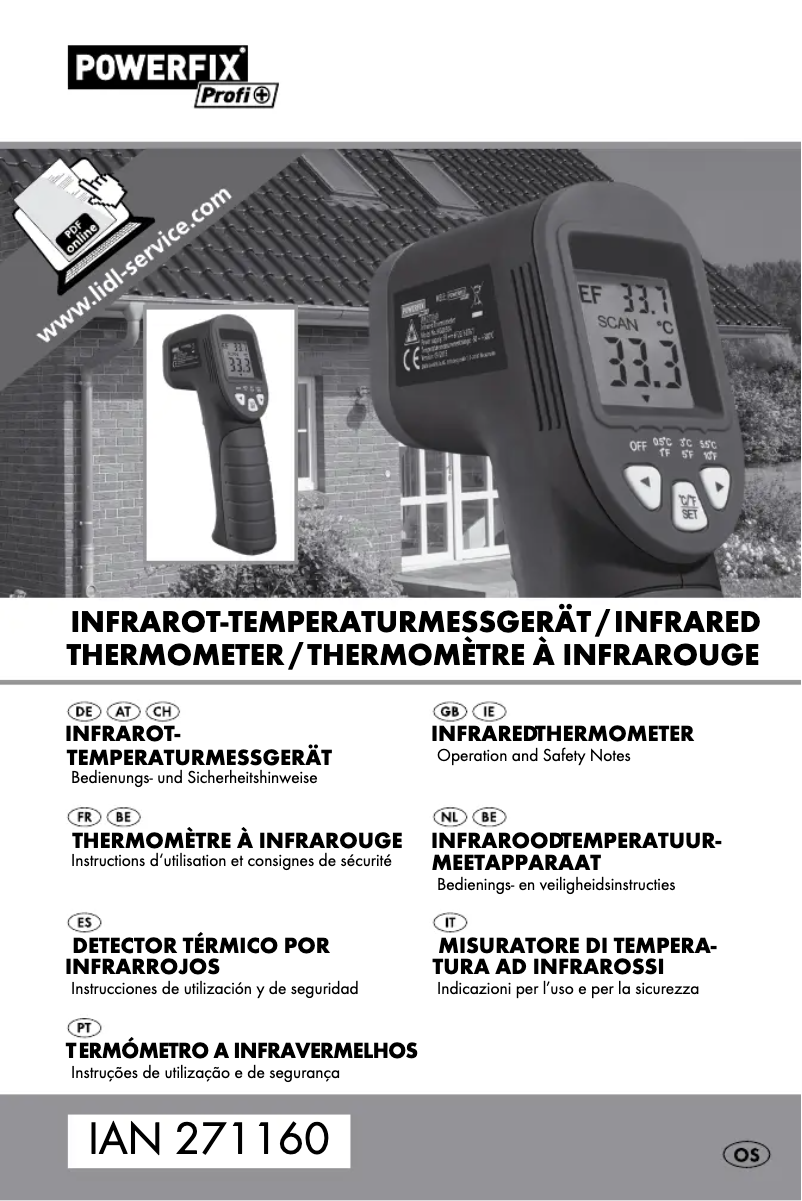 Página 1 del manual Manual de usuario Powerfix HG00304A