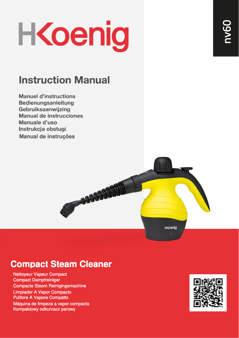 Page 1 de la notice Manuel utilisateur H.Koenig NV60