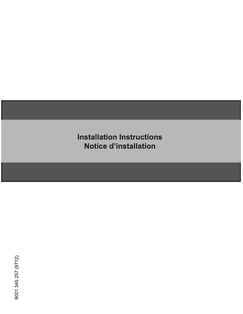 Page 1 de la notice Guide d'installation Bosch SGE53X55UC