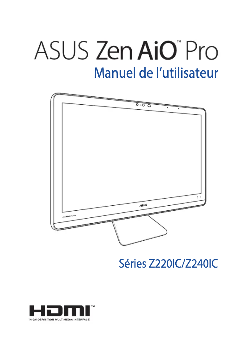 Page 1 de la notice Manuel utilisateur Asus Zen AiO Z220IC