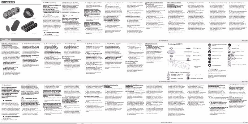 Page n°1 - Manuel utilisateur Parkside PWSZ 38 B3