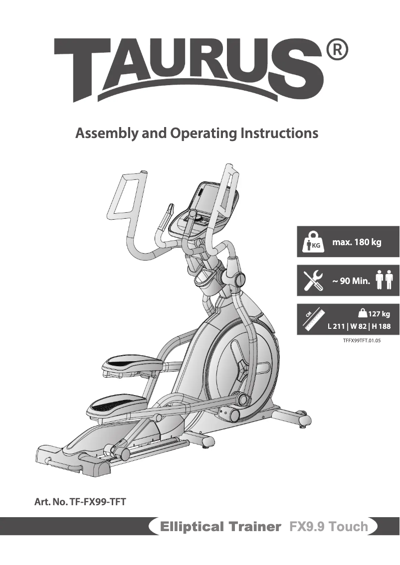 Page 1 de la notice Manuel utilisateur Taurus FX9.9 Touch