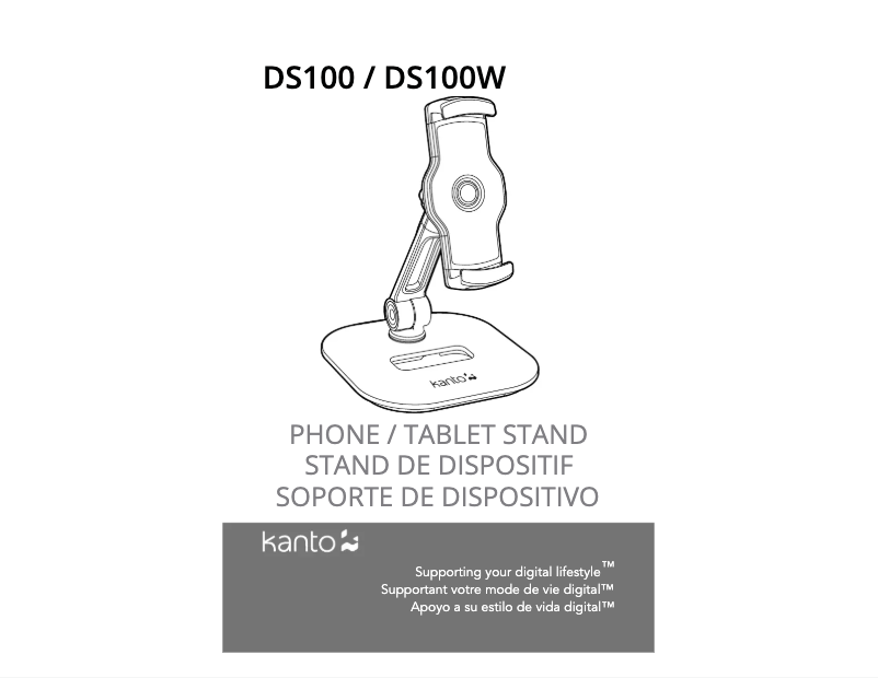 Page 1 de la notice Manuel utilisateur Kanto DS100