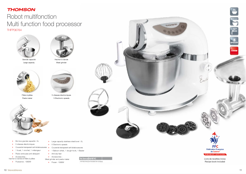 Page 1 de la notice Manuel utilisateur Thomson THFP06764