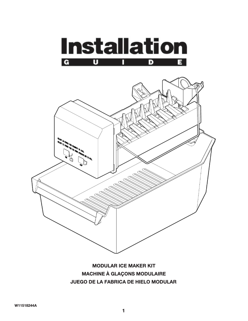 Page n°1 - Guide d'installation Amana ART308FFDB