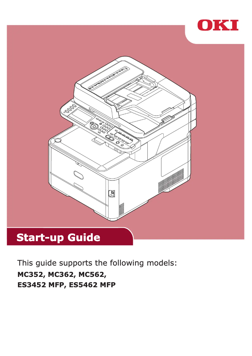 Page n°1 - Manuel utilisateur OKI MC562