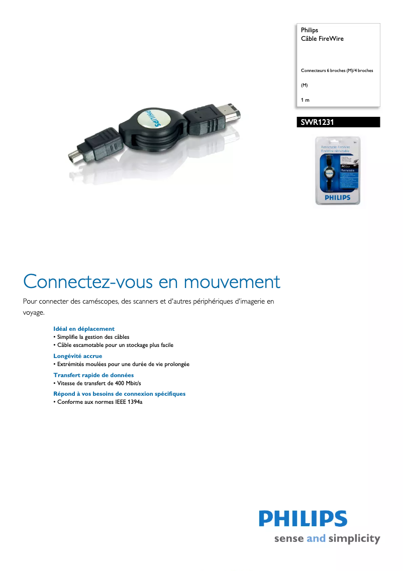 Page n°1 - Manuel utilisateur Philips SWR1231