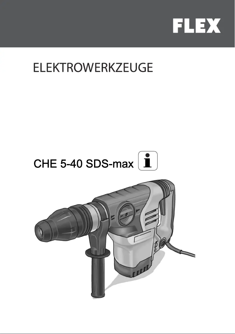 Page n°1 - Manuel utilisateur Flex CHE 5-40