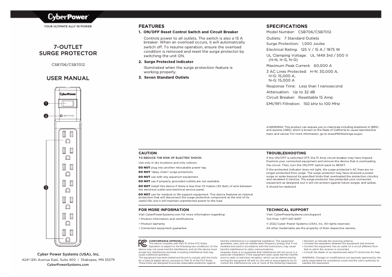 Image de la première page du manuel de l'appareil Essential CSB706