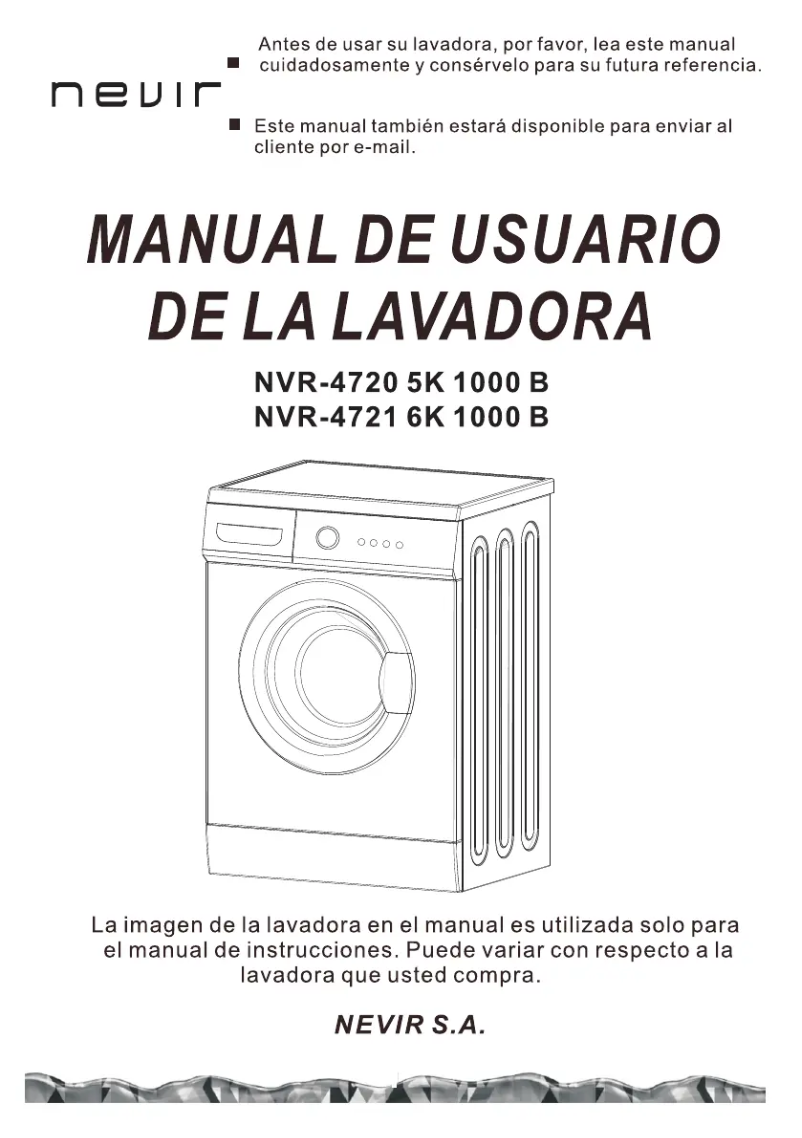 Page n°1 - Manuel utilisateur Nevir NVR-4721-6K 1000B