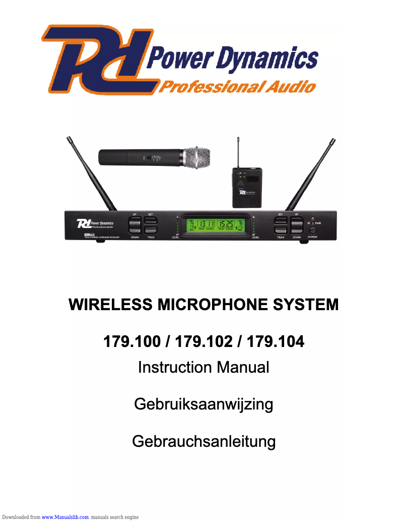 Page 1 de la notice Manuel utilisateur Power Dynamics PDM663