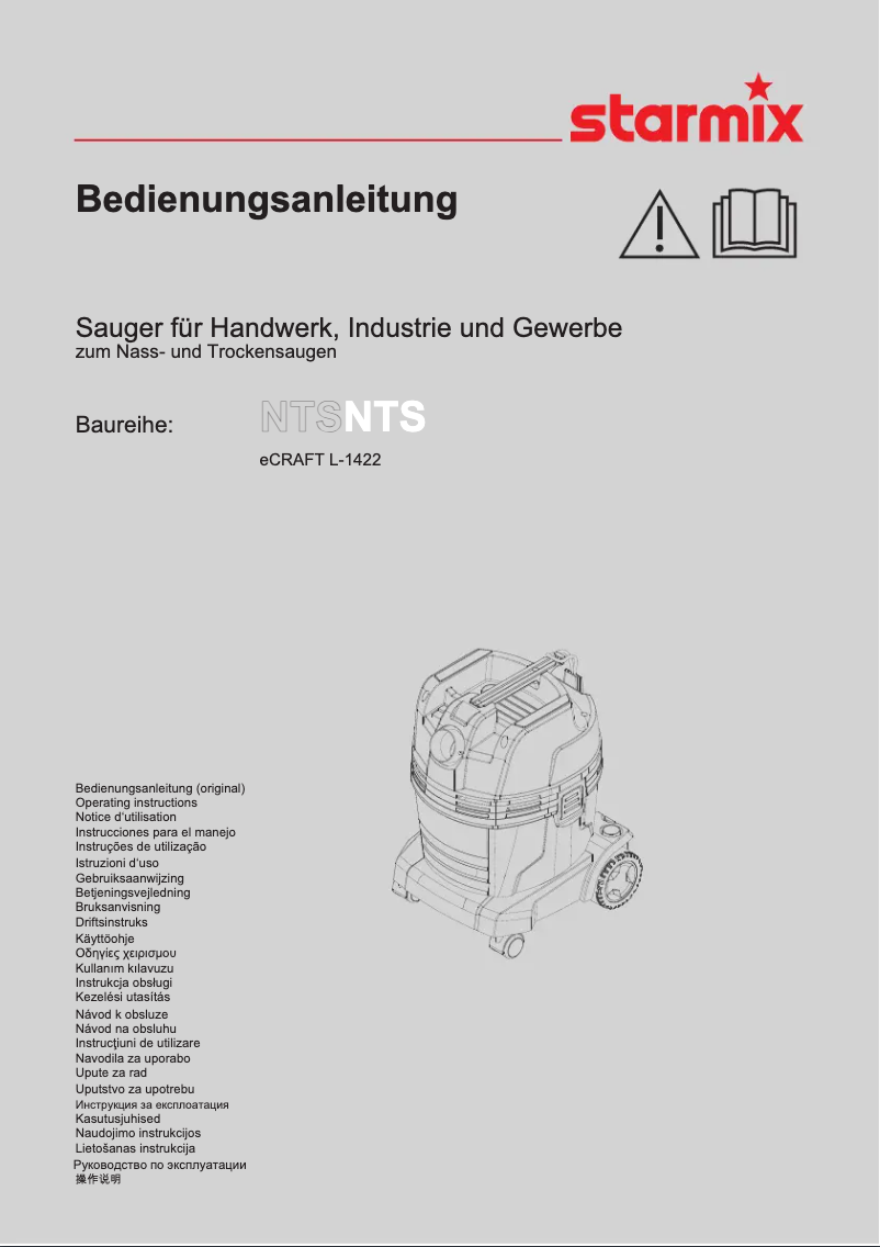 Page 1 de la notice Manuel utilisateur Starmix eCraft L 1422