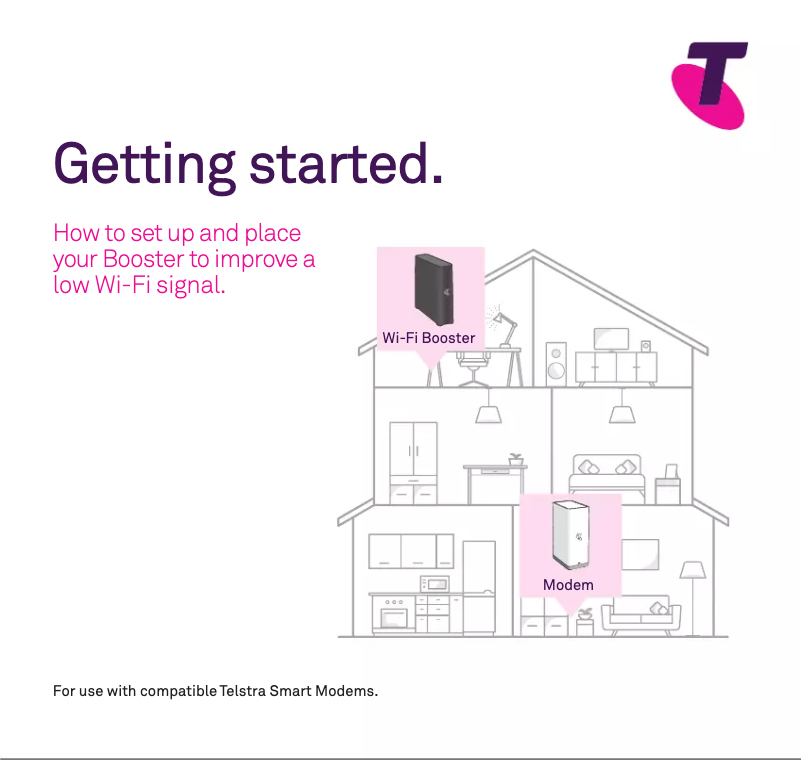 Page 1 de la notice Manuel utilisateur Telstra Smart Wi-fi Booster