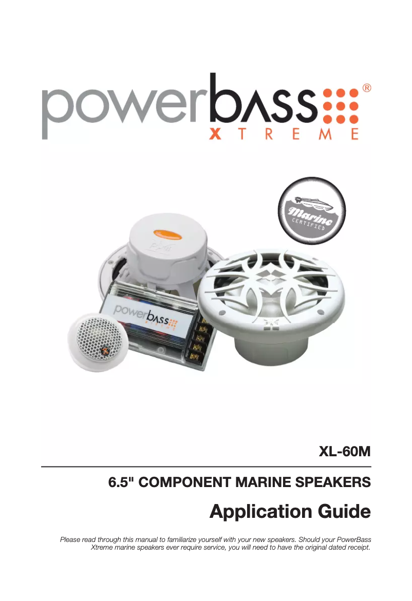 Page n°1 - Manuel utilisateur PowerBass Xtreme XL-60M
