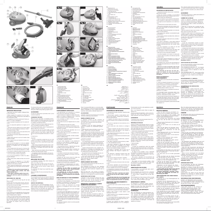 Page 1 de la notice Manuel utilisateur Ufesa AS1915