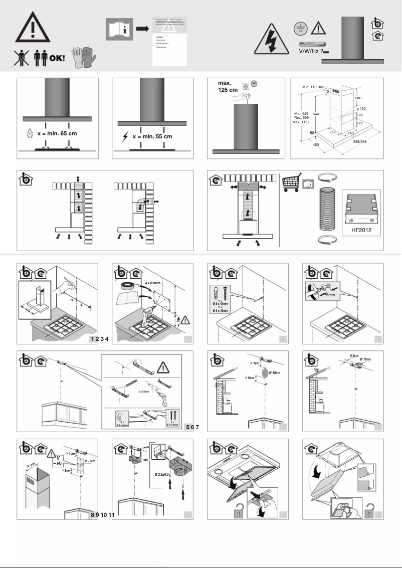 Page n°1 - Guide d'installation Pelgrim BSG665MAT