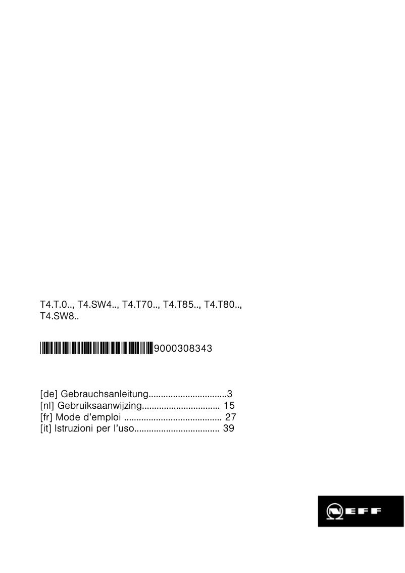 Image de la première page du manuel de l'appareil T 44T80 NO