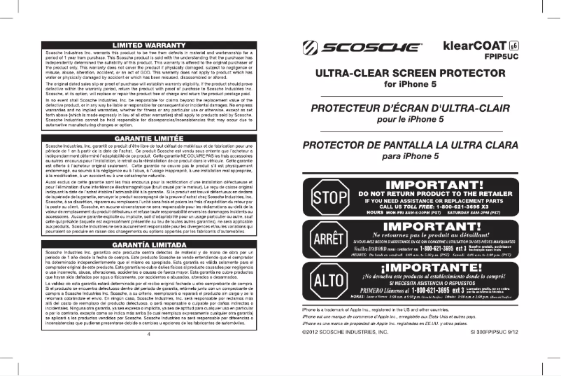 Image de la première page du manuel de l'appareil klearCOAT