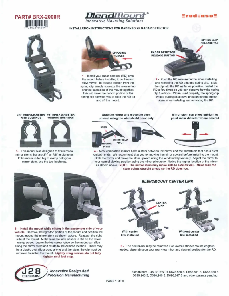 Image de la première page du manuel de l'appareil BRX-2000R