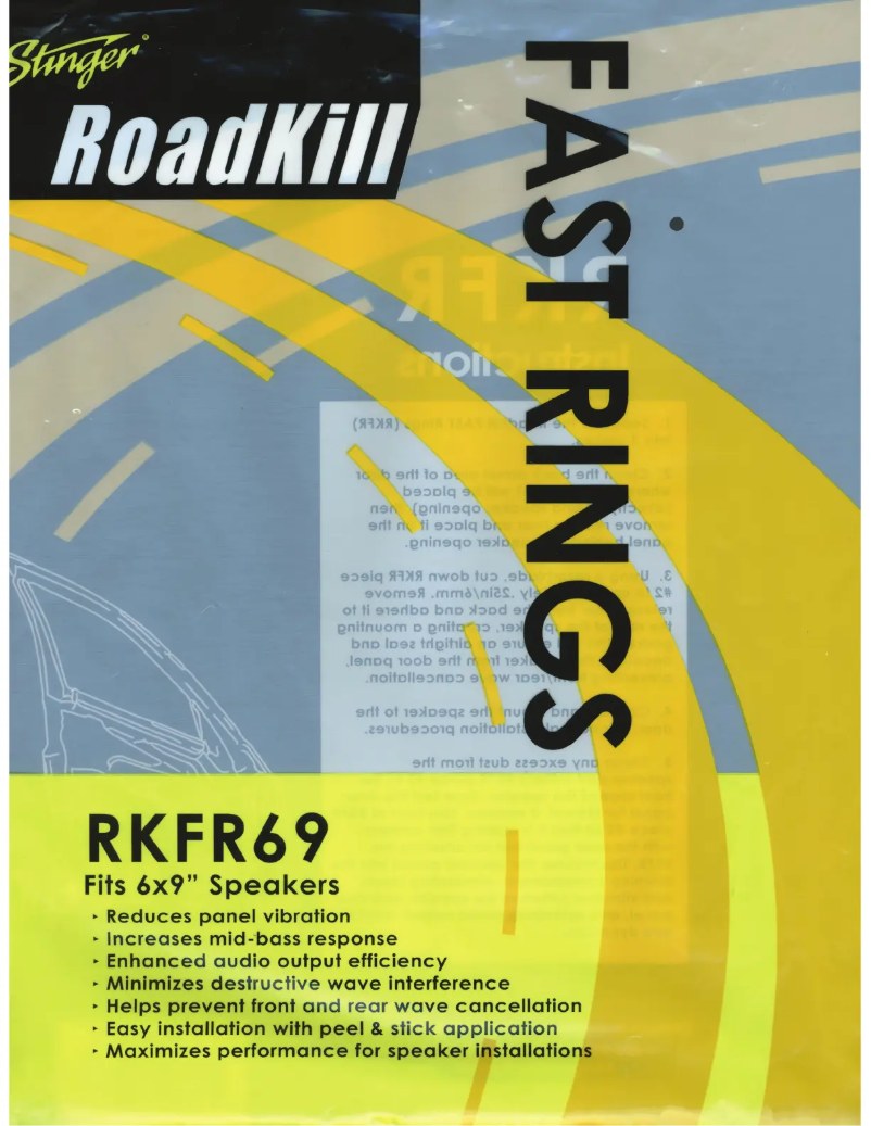 Page n°1 - Manuel utilisateur Stinger Roadkill RKFR69