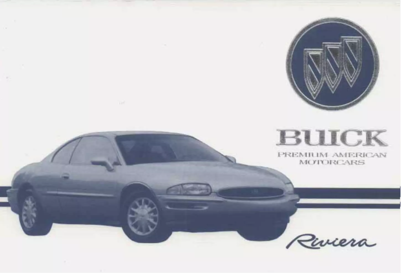 Page 1 de la notice Manuel utilisateur Buick Riviera (1995)