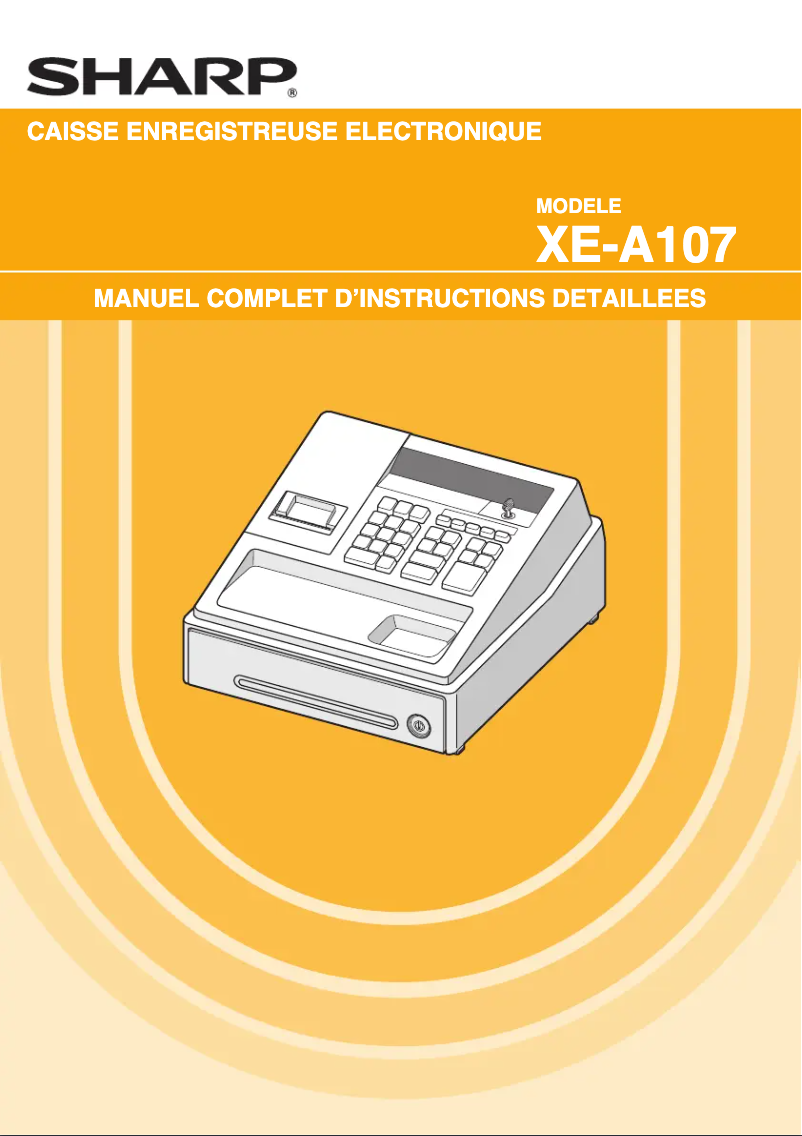 Page n°1 - Manuel utilisateur Sharp XE-A107BK