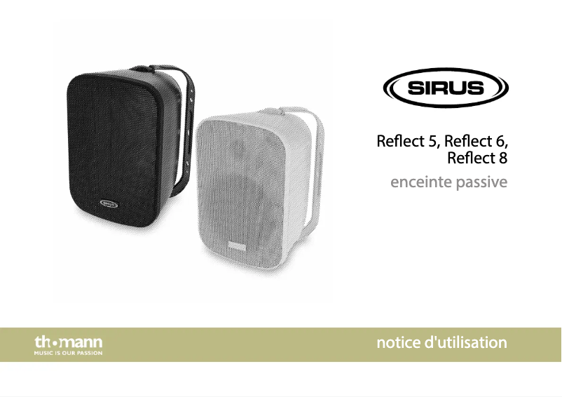 Page 1 de la notice Manuel utilisateur Sirus Reflect 6