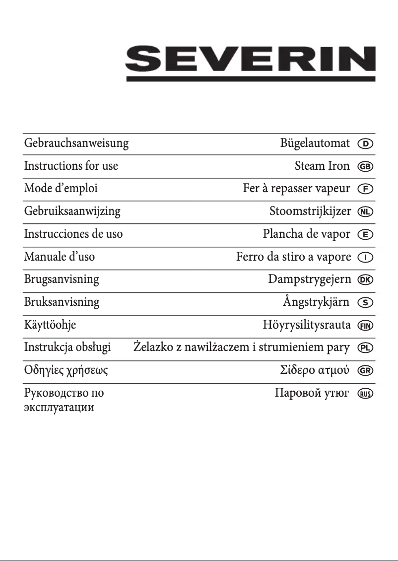 Page 1 de la notice Manuel utilisateur Severin BA 3253