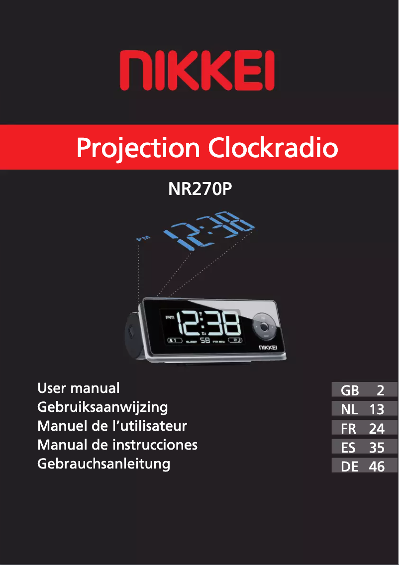 Page 1 de la notice Manuel utilisateur Nikkei NR270P