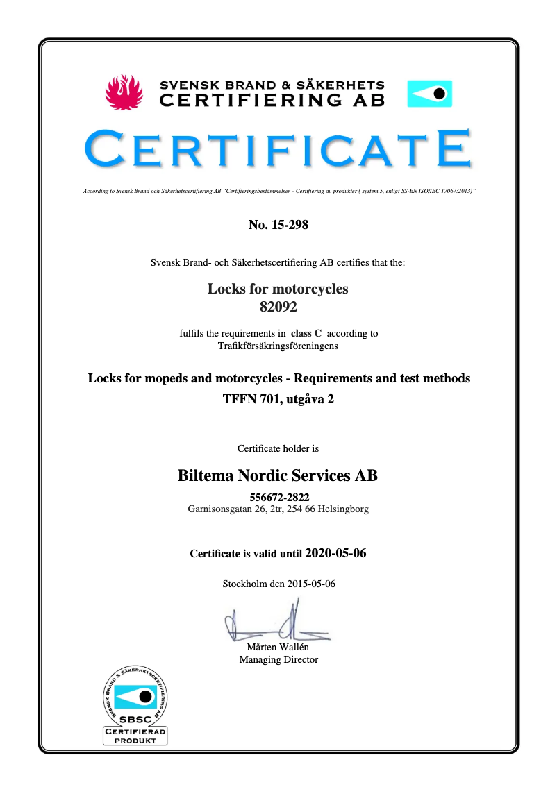 Page n°1 - Manuel utilisateur Biltema 82-092