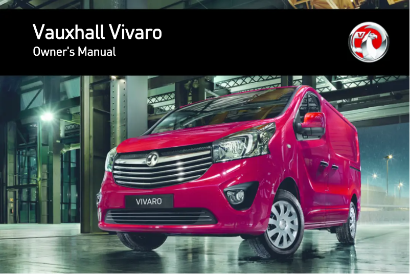 Page 1 of the manual User Manual Vauxhall Vivaro (2014)
