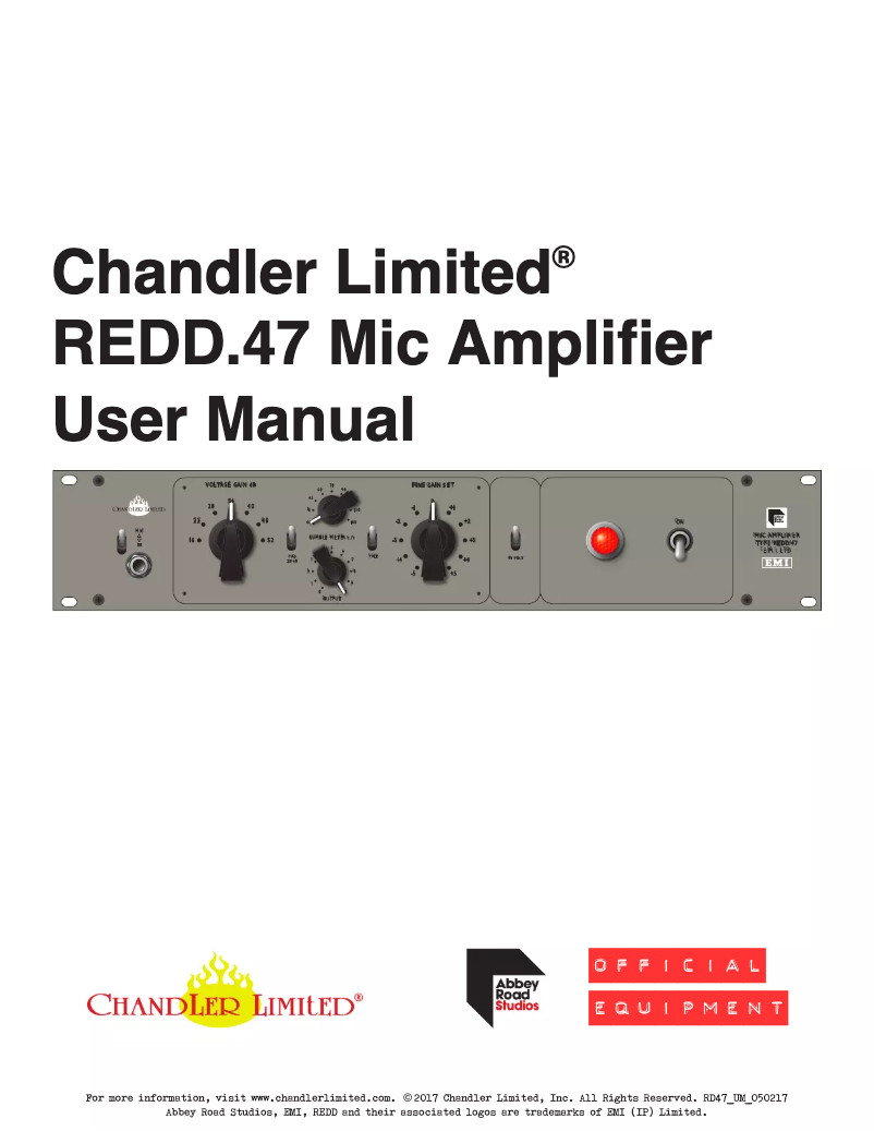 Image de la première page du manuel de l'appareil REDD.47