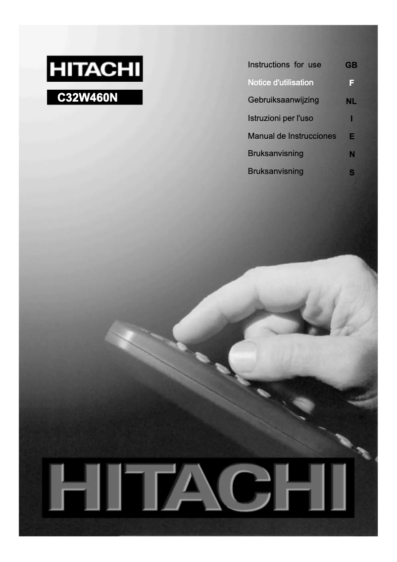 Page 1 de la notice Manuel utilisateur Hitachi C32W460N