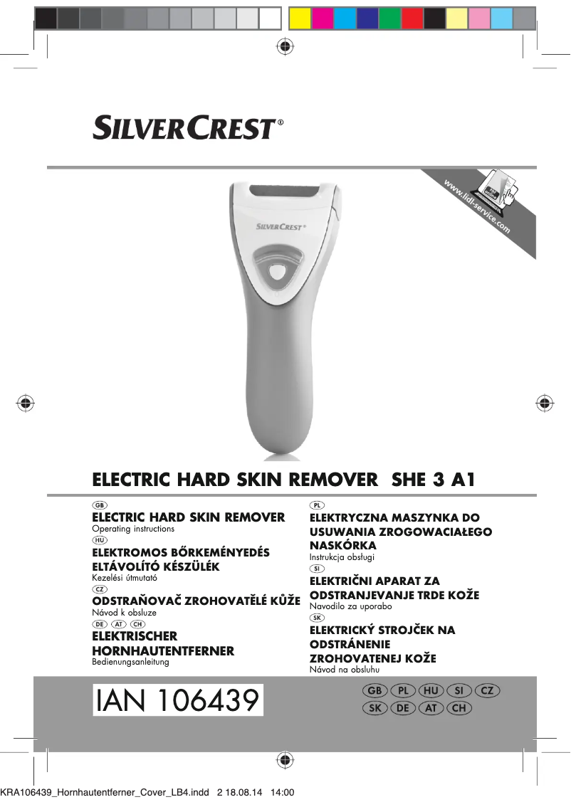 Page n°1 - Manuel utilisateur SilverCrest SHE 3 C3