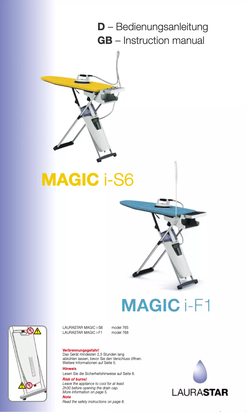 Page n°1 - Manuel utilisateur Laurastar MAGIC i-F1