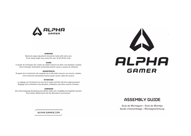 Page 1 de la notice Manuel utilisateur Alpha Gamer Orion