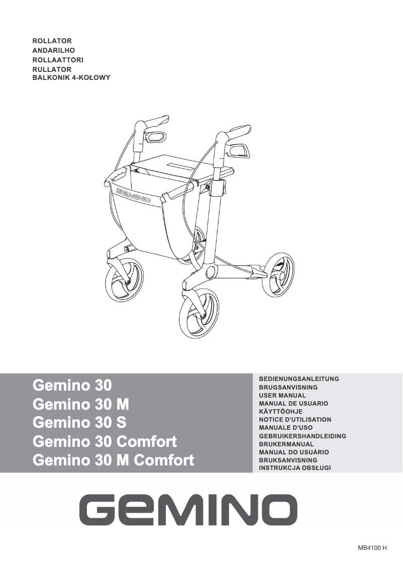 Page n°1 - Manuel utilisateur Gemino 30 Comfort